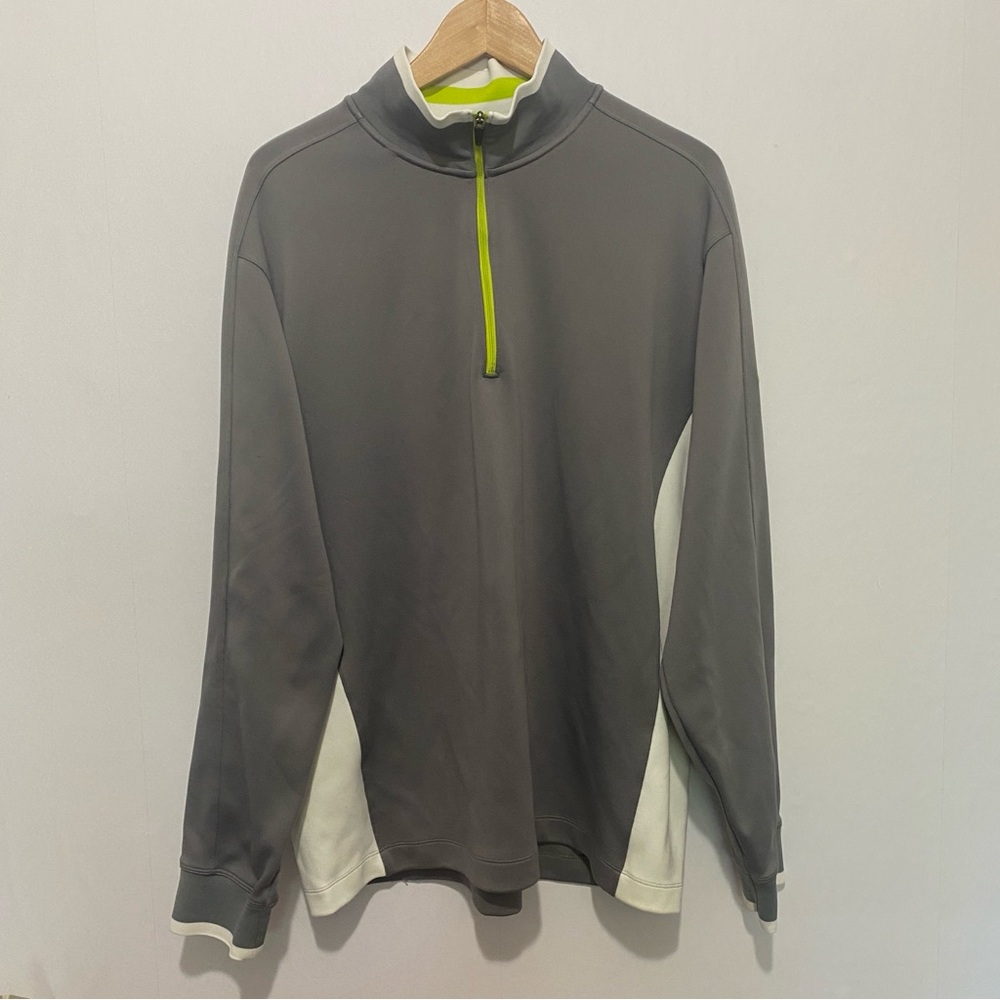 Nike Golf Dri-Fit Tour Performance Quarter Zip Pullover Gray XL Mens Sweater